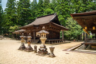 Koya 'daki Kongobu-ji tapınağı, Ito Bölgesi, Wakayama, Japonya. Yüksek kalite fotoğraf