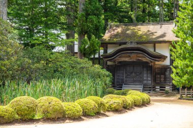 Koya 'daki Kongobu-ji tapınağı, Ito Bölgesi, Wakayama, Japonya. Yüksek kalite fotoğraf