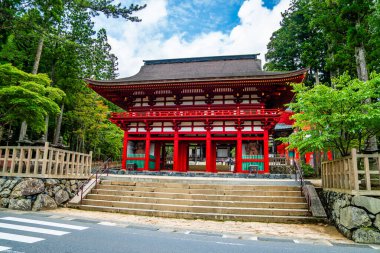 Koya 'daki Kongobu-ji tapınağı, Ito Bölgesi, Wakayama, Japonya. Yüksek kalite fotoğraf