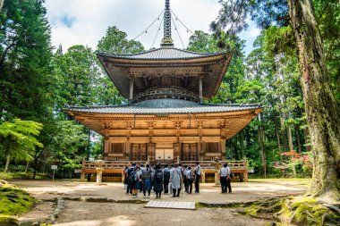 Koya 'daki Kongobu-ji tapınağı, Ito Bölgesi, Wakayama, Japonya. Yüksek kalite fotoğraf