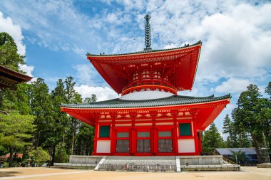 Koya 'daki Kongobu-ji tapınağı, Ito Bölgesi, Wakayama, Japonya. Yüksek kalite fotoğraf