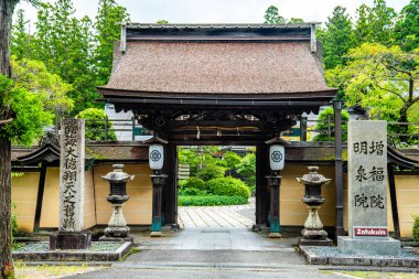 Koya 'daki Kongobu-ji tapınağı, Ito Bölgesi, Wakayama, Japonya. Yüksek kalite fotoğraf