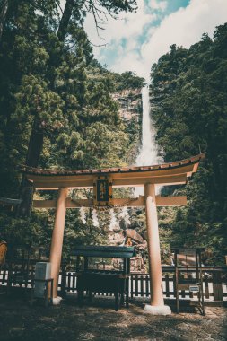 Higashimuro Bölgesi, Wakayama, Japonya 'da Nachi şelalesi