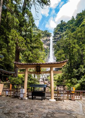 Higashimuro Bölgesi, Wakayama, Japonya 'da Nachi şelalesi