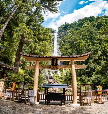 Higashimuro Bölgesi, Wakayama, Japonya 'da Nachi şelalesi