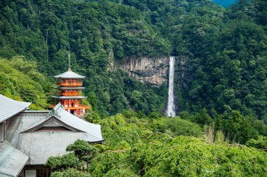 Seiganto-ji temple near Nachi WaterFall in Wakayama, Japan. clipart