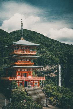 Seiganto-ji temple near Nachi WaterFall in Wakayama, Japan. clipart