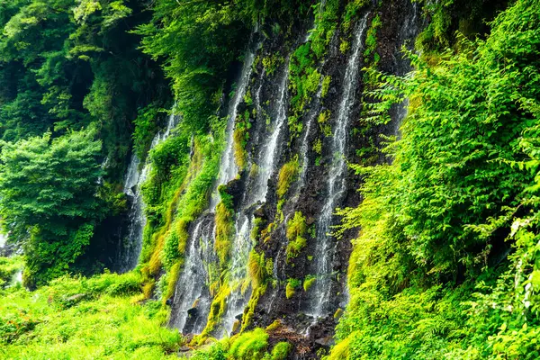 stock image Shiraito Falls, Shiraito no Taki, in Fujinomiya, Shizuoka, Japan. High quality photo