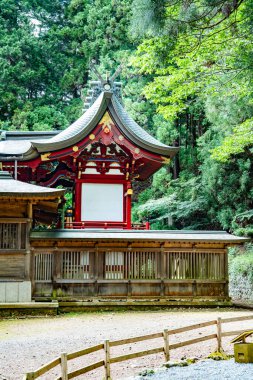 Kawaguchi Asama Tapınağı Fujikawaguchiko, Minamitsuru Bölgesi, Yamanashi, Japonya. Yüksek kalite fotoğraf