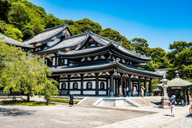 Japonya, Kamakura 'daki Hasedera tapınağı. Yüksek kalite fotoğraf
