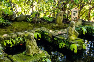 Japonya, Kamakura 'daki Hasedera tapınağı. Yüksek kalite fotoğraf