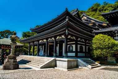 Japonya, Kamakura 'daki Hasedera tapınağı. Yüksek kalite fotoğraf