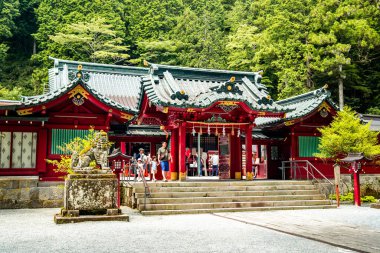 Kuzuryu Tapınağı Shingu, Hakone, Ashigarashimo, Kanagawa, Japonya. Yüksek kalite fotoğraf