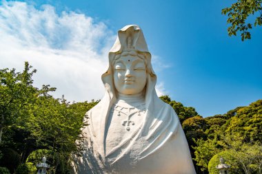 Ofuna Kannon ji büyük budha lideri 1 Kamakura, Kanagawa, Japonya 'da. Yüksek kalite fotoğraf