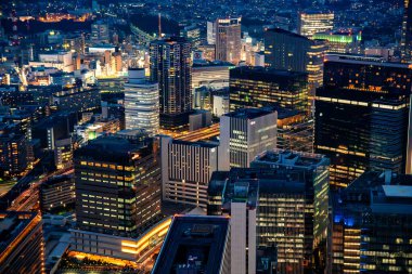 Yokohama manzaralı Kanagawa, Yokohama, Japonya. Yüksek kalite fotoğraf