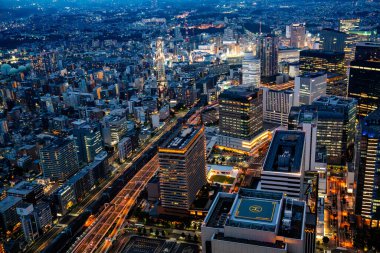 Yokohama manzaralı Kanagawa, Yokohama, Japonya. Yüksek kalite fotoğraf