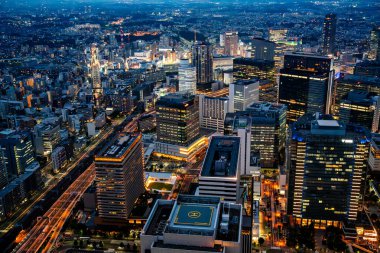 Yokohama manzaralı Kanagawa, Yokohama, Japonya. Yüksek kalite fotoğraf