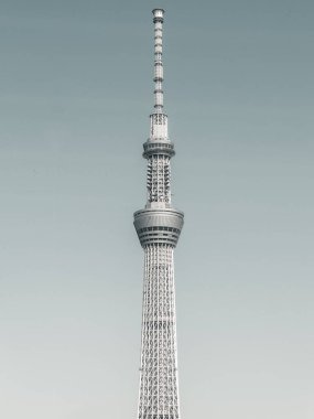 Sumida City, Tokyo, Japonya 'daki Tokyo SkyTree manzarası. Yüksek kalite fotoğraf