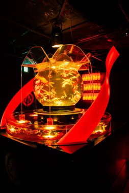 Ginza 'daki sanat akvaryumu müzesi, Chuo City, Tokyo, Japonya. Yüksek kalite fotoğraf