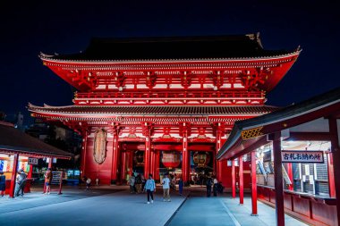 Asakusa 'daki Senso-ji Tapınağı, Taito Şehri, Tokyo, Japonya. Yüksek kalite fotoğraf