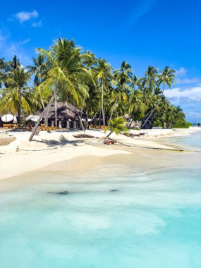Asya, Maldivler 'deki sahil beldesi. Yüksek kalite fotoğraf