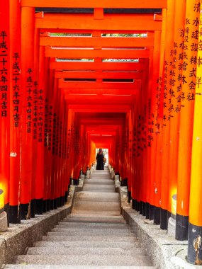 Nagatacho, Chiyoda, Tokyo, Japonya 'daki Hie Shinto türbesi. Yüksek kalite fotoğraf
