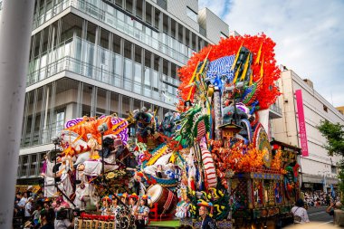 Hachinohe Sansha Taisai festivali, Ağustos 2024, Aomori, Japonya. Yüksek kalite fotoğraf
