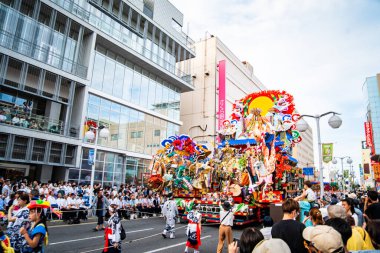Hachinohe Sansha Taisai festivali, Ağustos 2024, Aomori, Japonya. Yüksek kalite fotoğraf