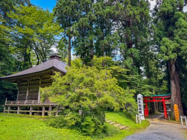 Chuson-ji temple in Hiraizumi, Nishiiwai District, Iwate, Japan. High quality photo clipart