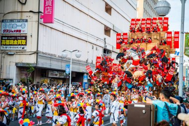 Hachinohe Sansha Taisai festivali, Ağustos 2024, Aomori, Japonya. Yüksek kalite fotoğraf
