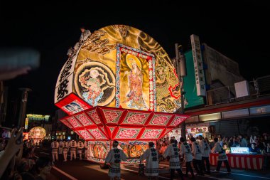 Hirosaki 'de Nebuta festivali, 3 Ağustos 2024, Aomori, Japonya. Yüksek kalite fotoğraf