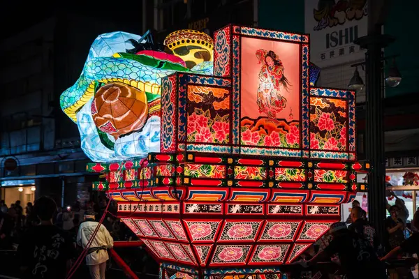 Hirosaki 'de Nebuta festivali, 3 Ağustos 2024, Aomori, Japonya. Yüksek kalite fotoğraf