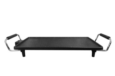 Beyaz arkaplanda yeni elektrikli ızgara izole