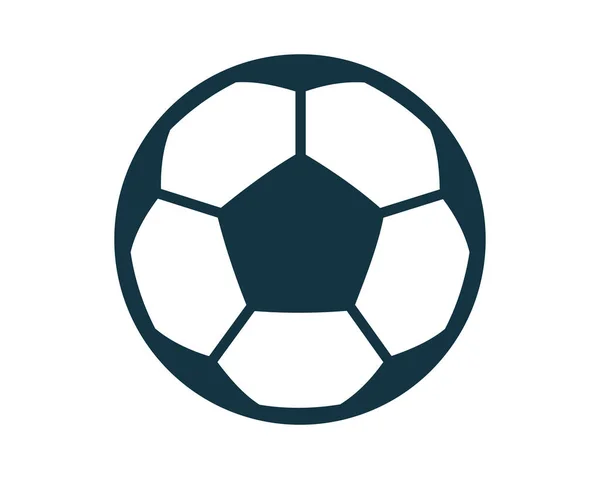 Ikona Piłki Nożnej Klasyczna Ikona Piłki Nożnej Odizolowanym Tle Ikona — Wektor stockowy