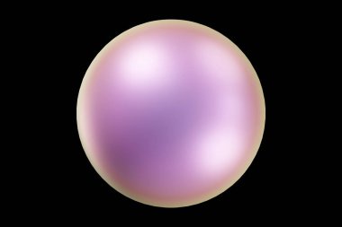 Holografik 3D şekil. İnci renkli küre ya da top. Geometrik şekil. Geometrik ilkel. 3d oluşturma.