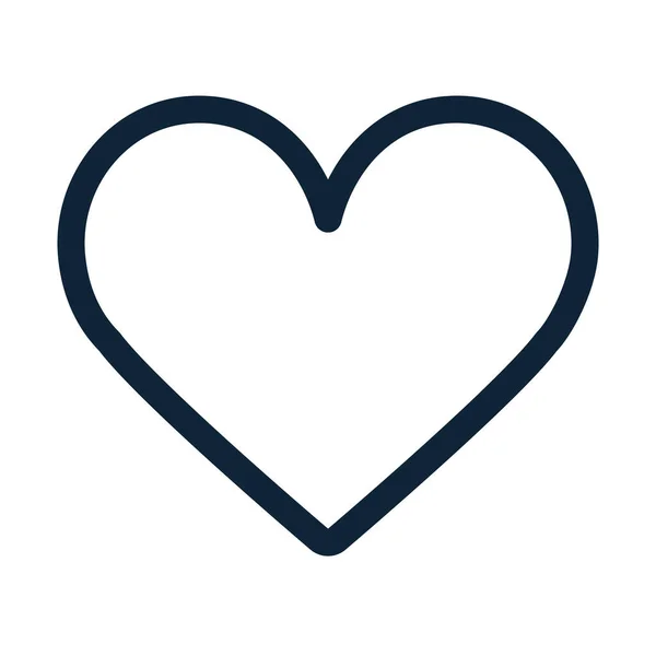 Любимая Иконка Контура Символ Электронной Коммерции Икона Сердца Форме Сердца — стоковый вектор