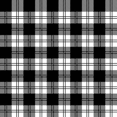 Gingham Kusursuz Düzen. Tartan İskoç deseni. Vektör.