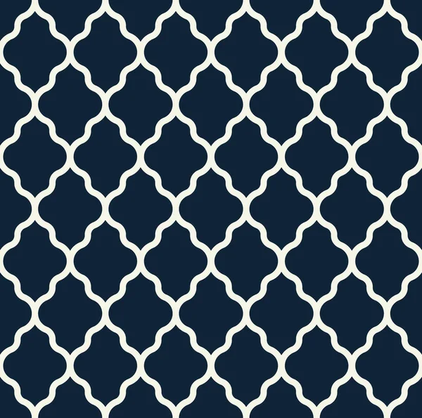 Quatrefoil Geometric Seamless Pattern Classic Fabric Seamless Pattern Vector Illustration — Stockvektor