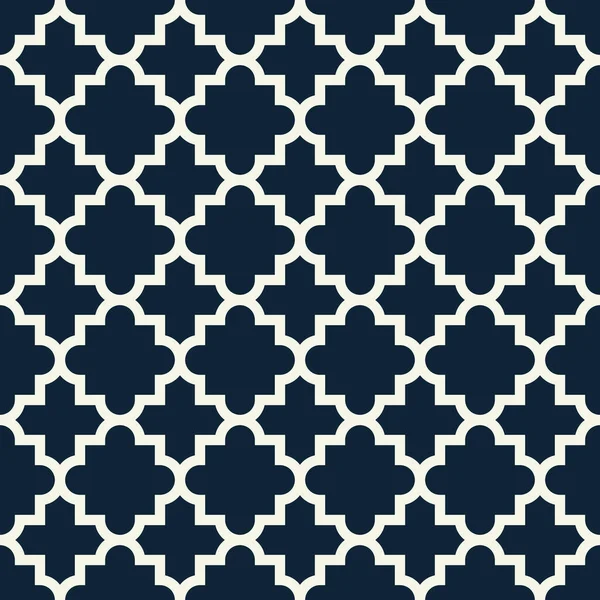 Quatrefoil Geometric Seamless Pattern Classic Fabric Seamless Pattern Vector Illustration — 스톡 벡터