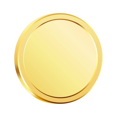 Döner altın sikke. Altın para. Kumar oyunlarına, piyangoya, bankaya ya da finansal resimlere başvurulabilir. Video oyunu ödülleri, kurdeleler için kullanılabilir. Vektör illüstrasyonu.