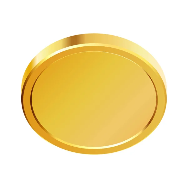 Rotierende Goldmünze Goldenes Geld Anwendbar Für Glücksspiele Jackpot Oder Bank — Stockvektor