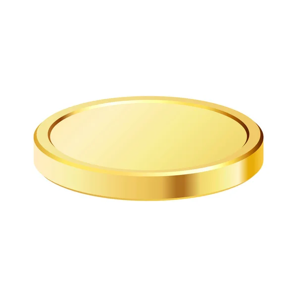 Rotierende Goldmünze Goldenes Geld Anwendbar Für Glücksspiele Jackpot Oder Bank — Stockvektor