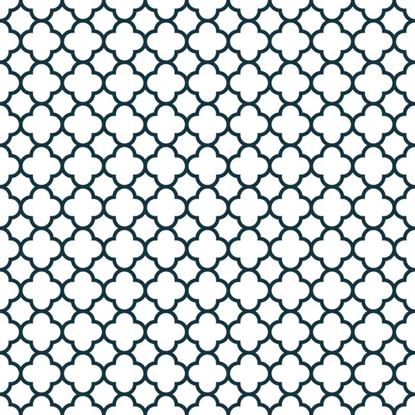 Quatrefoil Geometric Seamless Pattern Classic Fabric Seamless Pattern Vector Illustration — Image vectorielle