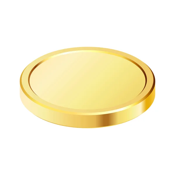 Rotating Gold Coin Golden Money Applicable Gambling Games Jackpot Bank — 스톡 벡터