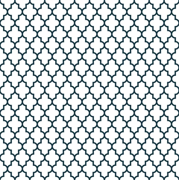 Quatrefoil Geometric Seamless Pattern Classic Fabric Seamless Pattern Vector Illustration — 스톡 벡터