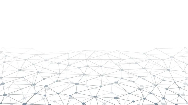 Plexus Mesh Fond Géométrique Points Reliés Par Des Lignes Technologie — Image vectorielle