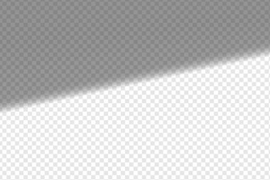 Gölge örtüsü etkisi. Model modeller için kullanılabilir. Yumuşak gölge düzeni. Gerçekçi geometrik gölgeler. Vektör illüstrasyonu