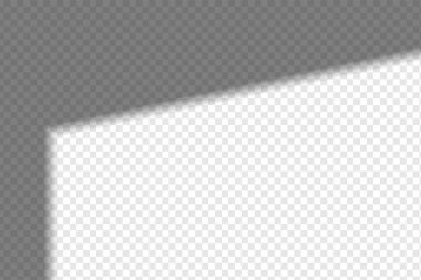 Gölge örtüsü etkisi. Model modeller için kullanılabilir. Yumuşak gölge düzeni. Gerçekçi geometrik gölgeler. Vektör illüstrasyonu