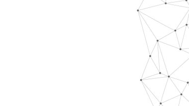 Plexus örgü geometrik arka plan. Noktalar çizgilerle birleşti. Teknoloji soyut geçmişi. Minimalist ağ fon. Vektör