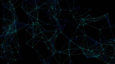 Plexus örgü geometrik arka plan. Noktalar çizgilerle birleşti. Teknoloji soyut geçmişi. Minimalist zemin. Çokgen örgüsü. Bilim arkaplanı